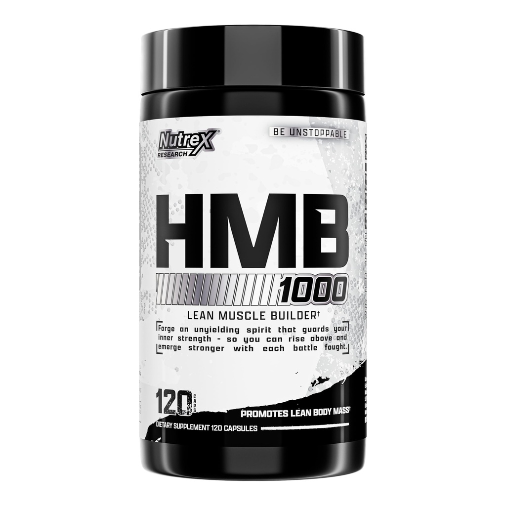 Nutrex 연구 HMB 1000 MG | 근육 회복을 지원하고, 골격 근육 손상, 증가된 힘, 근육 손실을 방지하십시오 | 120의 캡슐