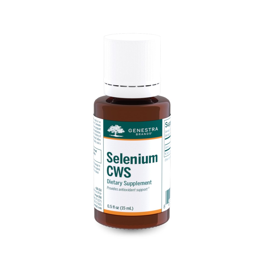 Genestra Brands Selenium CWS | 산화성 영양 지원은 산화성 스트레스에 대하여 보호합니다 | 0.5 fl. oz.