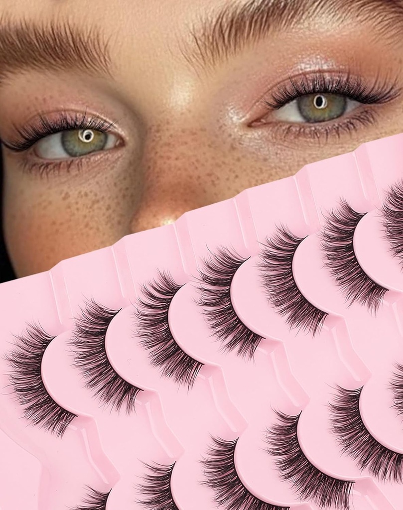 Natural Lashes Mink Natural Eyelashes False Eyelashes Natural Look False Lashes Wispy Eye Lashes Cat 속눈썹 가짜 Lashes KD01