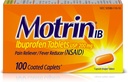 Motrin IB 고통 Reliever Fever 흡진기 (NSAID) Ibuprofen 정제, 100 조사