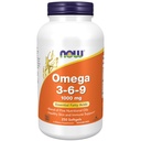 NOW 식품 보충제, 오메가 3-6-9 1000 mg Flax Seed, 저녁 Primrose, Canola, 블랙 Currant 및 호박 씨앗 오일, 250 Softgels의 혼합