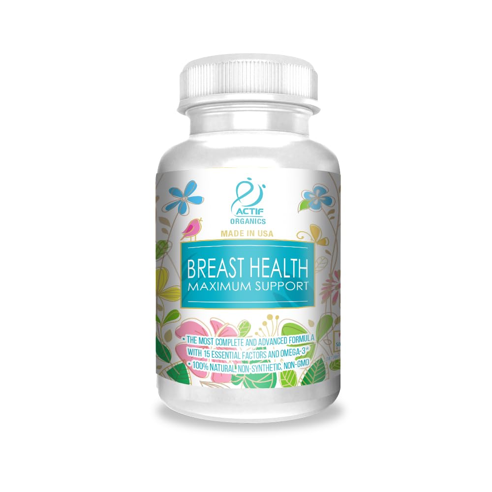ACTIF Breast Health 최대 지원 15 고급 요소와 오메가-3 - 비 GMO, 미국에서 만든, 90 조사