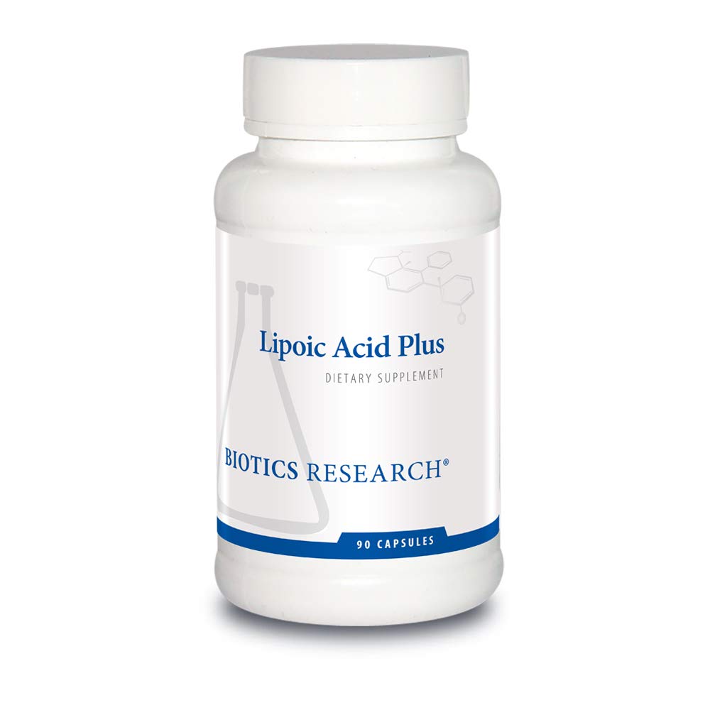 Biotics 연구 Lipoic 산 플러스 - 알파 Lipoic 산, 비타민 C, 강력한 산화 방지제, 촉진 눈 건강, 90 캡슐