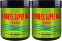 FIBRA 18 슈퍼 MAX 분말 (18 섬유) - 400g - Dietary 보충교재 - Cleansing & Detoxification, Unflavored (2 팩) 지원