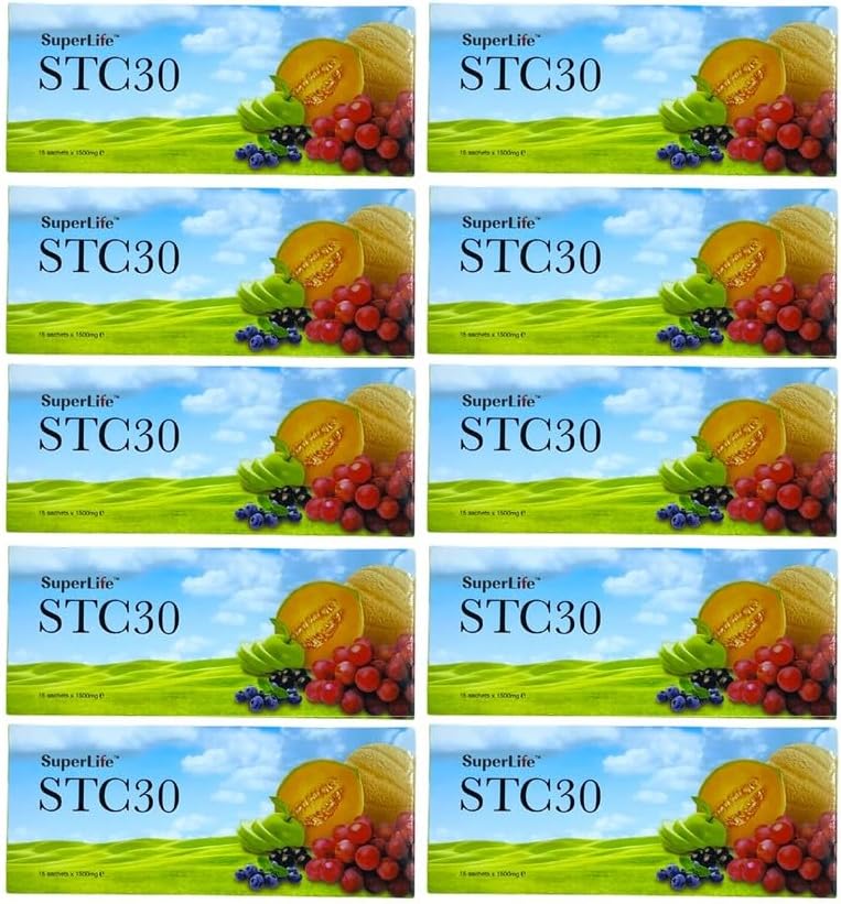 Superlife 10 Packs STC30 Stem Cell 노화 방지 주름 미세 라인 질감 Superlifeworld (15 Sachets/Pack)