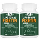 Liposomal Fisetin 보충교재, 2000MG, 98% 순수한 Fisetin 폴리페놀 산화 방지제, Quercetin와 더불어, TMG와 Resveratrol, 건강한 노후화를 위해, 증명한 지원, 120의 캡슐
