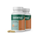 Emma Gut Health - 2 Pack - 가스 및 Bloating 구호, 변비, 누출 구트 수리 - Gut Cleanse & Restore Digestion - Bowel Movement를 규제합니다. Probiotics 및 Laxative 대안, 120 캡슐