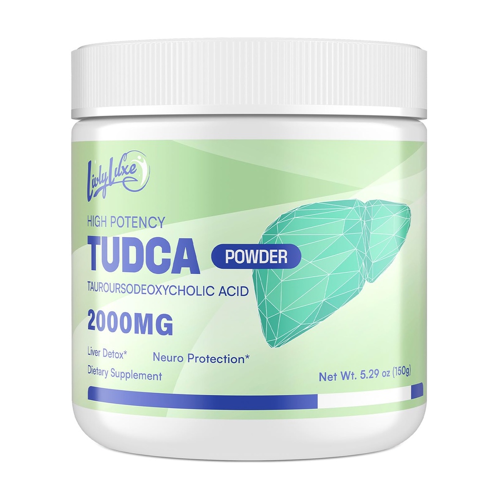 LivLyLuxe TUDCA 분말 Liver 지원 보충교재 – 2000mg 우유 이틀, Artichoke, Bile 소금, Ox Bile, Herbal 혼합 30의 서빙, 비 GMO를 가진 높은 흡수 간 해독 & 수선 지원