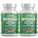 Moringa 분말 캡슐 + Turmeric Moringa 잎 Ceylon Cinnamon Ashwagandha Ginger Tart Cherry Boswellia Quercetin Garlic Holy Basil Saffron Nettle Black Pepper Moring-Go Supplement By Clean Nutra (2)