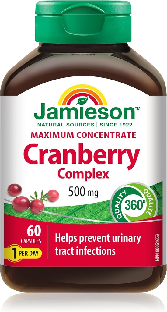 Jamieson 최대 농축 크랜베리 복합 캡슐