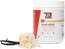 TB12 식물에 근거한 단백질 분말, 지속 가능한 Sourced Pea Protein, Vanilla, Vegan, 1g Net Carb, Non-GMO, Dairy-Free, Sugar-Free 서빙 (18.26lbs)