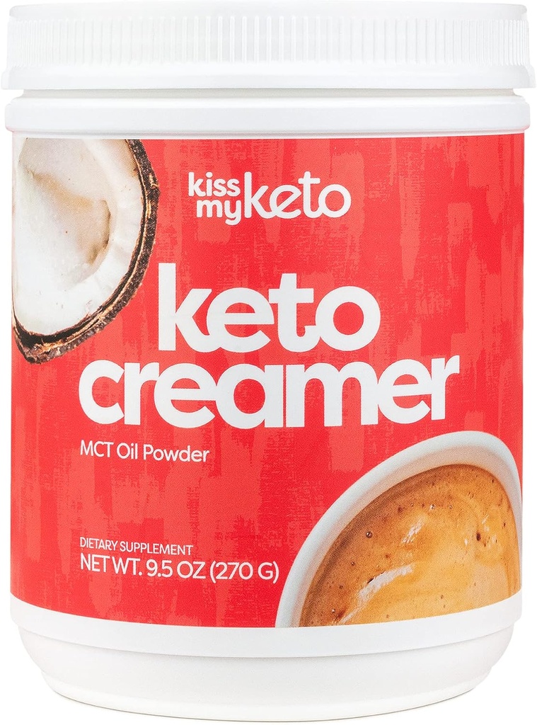 내 케토 크림 (오리지널, Unflavored) - Zero-Carb Keto Coffee Creamer + MCT Oil Powder C8 (9g) | 커피 및 차, 케토 쉐이크를위한 Ketogenic 크림 | 글루텐 무료, 30 서빙 (1 팩)