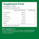 프리미엄 글루코사민 + Chondriotin + MSM + Mastic + Curcumin (750mg) | 뼈 및 관절 건강 (1 병-180 캡슐-6mo 공급) | 합동 지원 비타민 | 비 GMO & 글루텐 무료