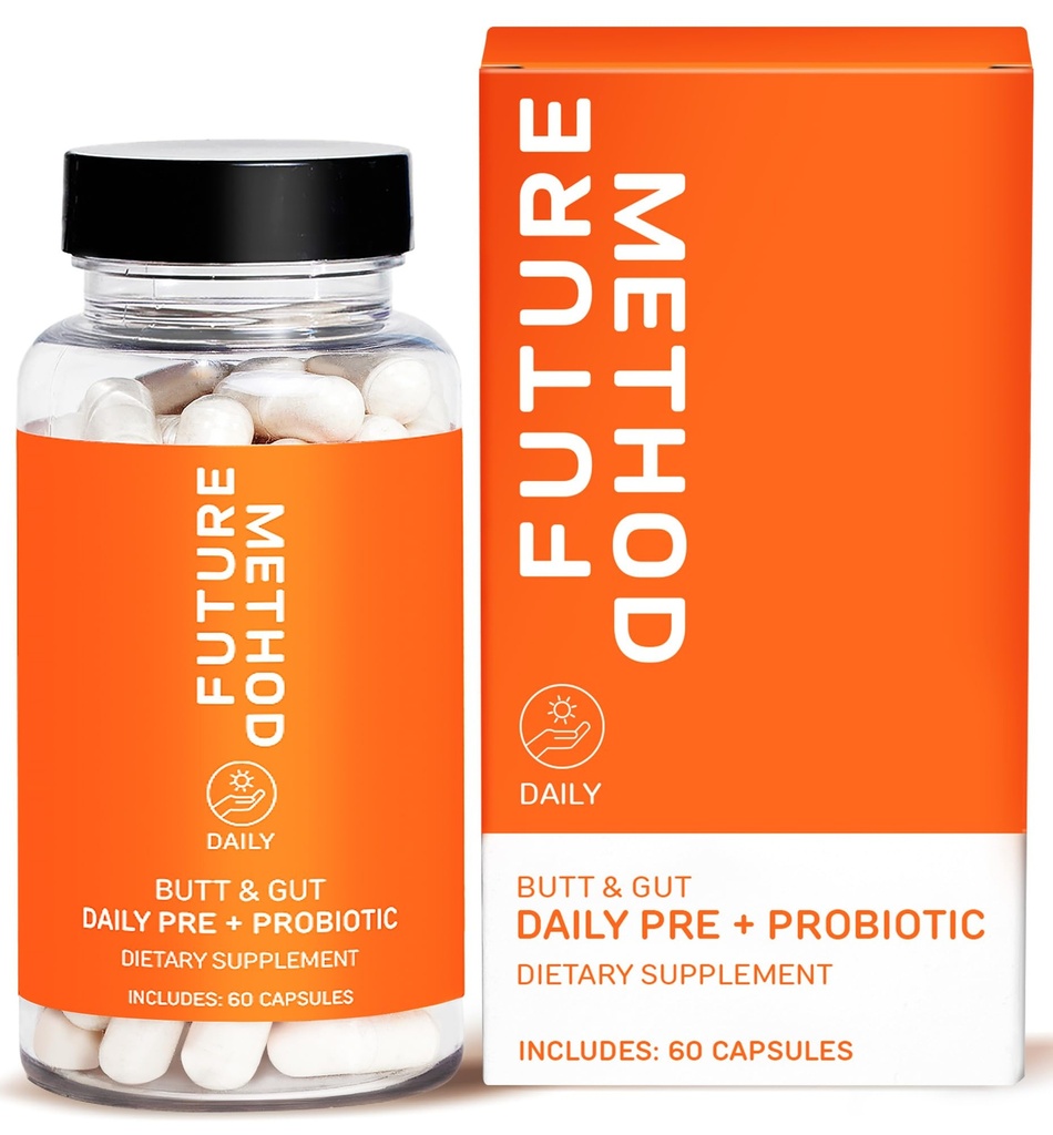 남성과 여성을 위한 FUTURE METHOD Synbiotic Prebiotics - Digestion, Immunity & Regularity (60ct)를 위한 Probiotics & Prebiotic 보충교재