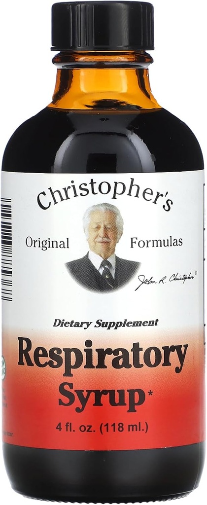 Christopher의 Original Formulas Respiratory Syrup 4 oz | Lungs, Sinuses & Bronchial Health에 대한 초본 지원