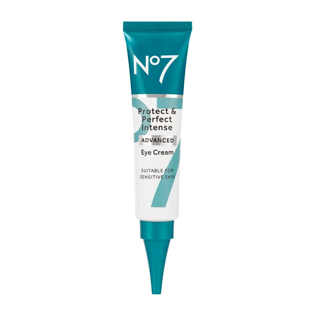 No7 Protect & Perfect Eye Cream - 다크 서클에 대한 눈 크림 아래 강렬한 고급 - Hyaluronic Acid와 Nourishing Shea Butter로 풍부하여 타이어를 끄는 눈 (0.5 Fl Oz)