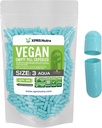 XPRS Nutra 크기 3 빈 캡슐 - 500 카운트 빈 채식 환약 - 채식 환약 - DIY 야채 캡슐 충전 - Veggie Pill Caps (아물)