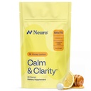 NeuroGum Calm & Clarity Mints (Honey Lemon, 90 Pieces) | GABA + L-Theanine + 비타민 D3 | 설탕 무료 계류 및 스트레스 완화 보충