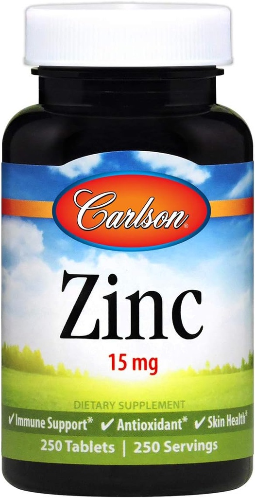 Carlson Labs 아연, 15mg, 250 정제