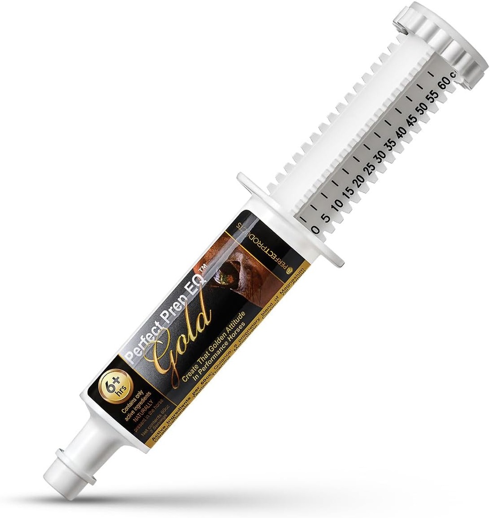 완벽한 Prep EQ 금 Equine Calmer 말 불안, 최후 18+ 시간, 60cc Paste를 위한 모든 자연