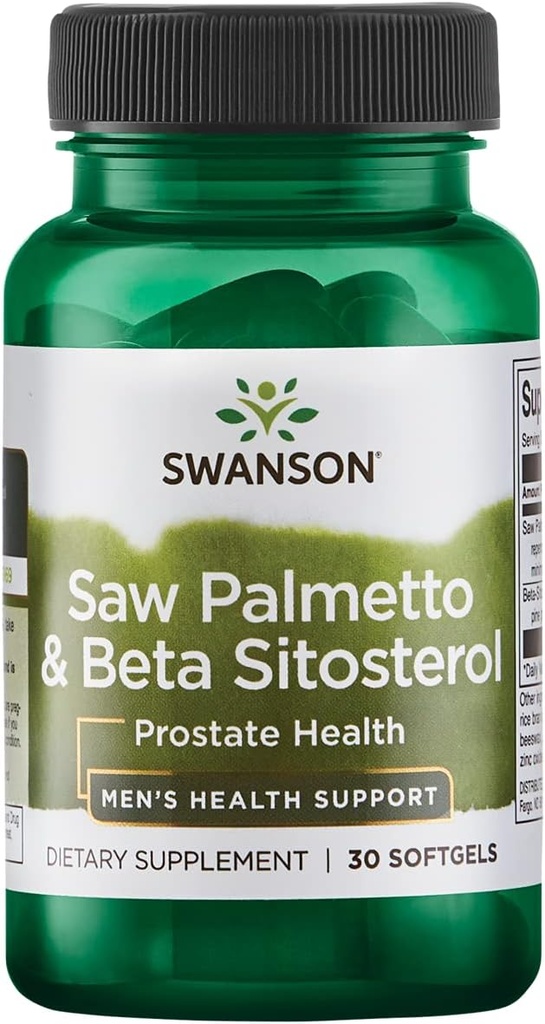 Swanson Saw Palmetto 과 Beta Sitosterol 30 Sgels