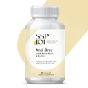 머리 성장 보충교재 250 mg - Folic 산, B-Vitamins & Biotin를 가진 남자와 여자를 위한 반대로 회색 보충교재 - 회색 머리 변화를 지원하고 강한 건강한 머리를 승진시킵니다