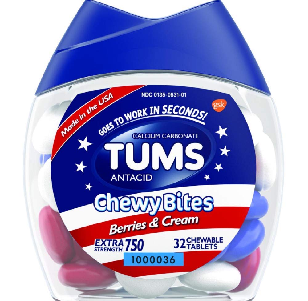 TUMS Chewy Bites 버클 & 크림 - 32 개