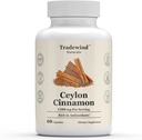 Ceylon Cinnamon 1200mg - 순수한 Ceylon Cinnamon - Vegan - Non-GMO - 항 산화제에 풍부한 지원 - 60 식물성 캡슐 - 미국에서 만든