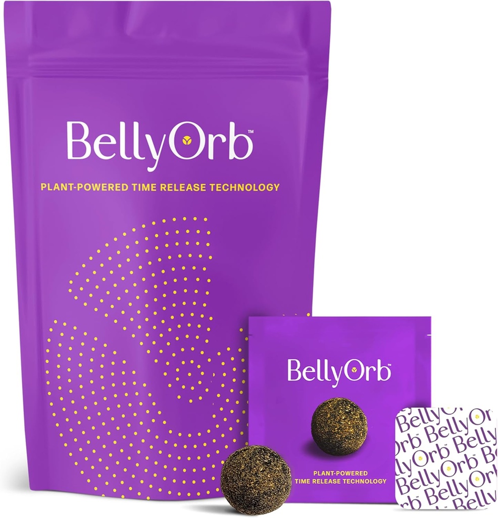 Lure Essentials Belly Orb - BellyOrb 스티커 - Wormwood, Clove, Cinnamon, Ginger 30 조각이있는 남성과 여성을위한 작품