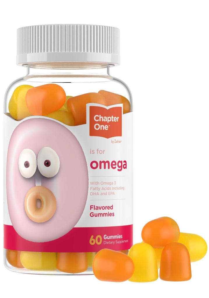 Zahler - 한 Omega 3 Gummies for Kids (60 카운트) - 생선 기름, 고저, 오메가 3-6-9, EPA 및 DHA