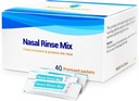 40 Pre-Mixed Saline Packets Sinus Rinse for Neti Pots and Nasal Irrigation Systems, 소금 패킷 알레르기 및 혼용 효과적인 Sinus Rinse