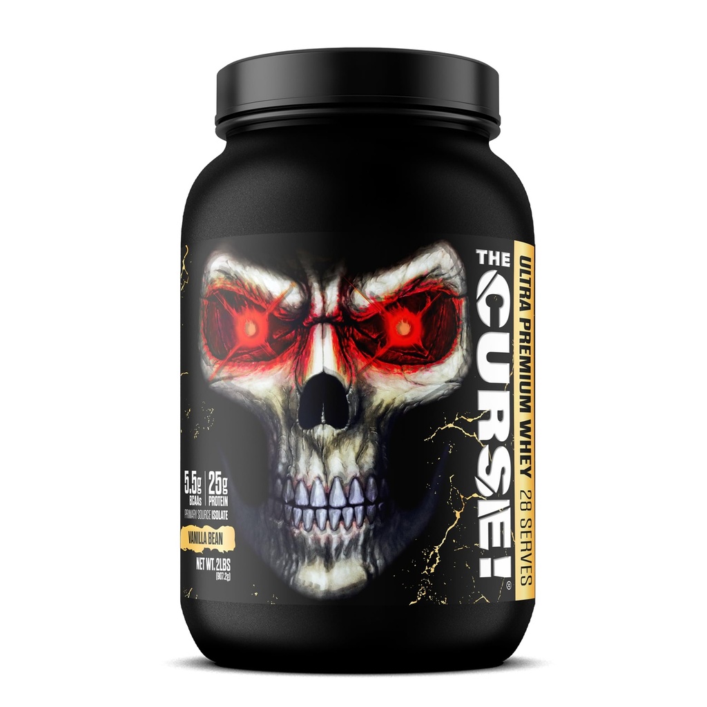 JNX 스포츠 커스! Ultra Premium Whey Protein Powder 바닐라 콩 2lb | 25g Protein Per Serve, 초원 Whey Isolate