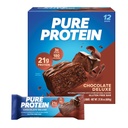 Pure Protein Bar, High Protein, Nutritious Snack to Support Energy, Low Sugar, Gluten Free, Chocolate Deluxe, 1.76 oz., 12 Count(Pack of 1) (패키징은 다를 수 있음)