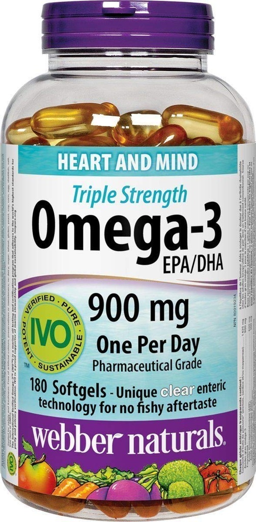 Webber Naturals Triple-Strength Omega-3, 200 소프트젤