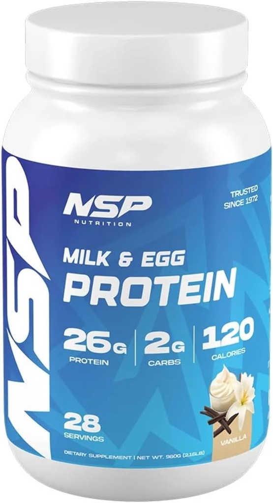 밀크 & 계란 단백질 분말 | 26g Protein | 28 서빙 | 관능적 인 위장에 딱! | 노블링 | 근육 구축 | 센스티브 위드를 위한 단백질