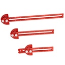 목공 통치자, TOURACE 3Pcs 정밀도 소형 통치자 금속 활주 규칙 목공은 Protractor 각 측정기를 가진 T 정연한 미터/인치 휴대용 통치자를 (6/8/12 인치) 도구로 만듭니다
