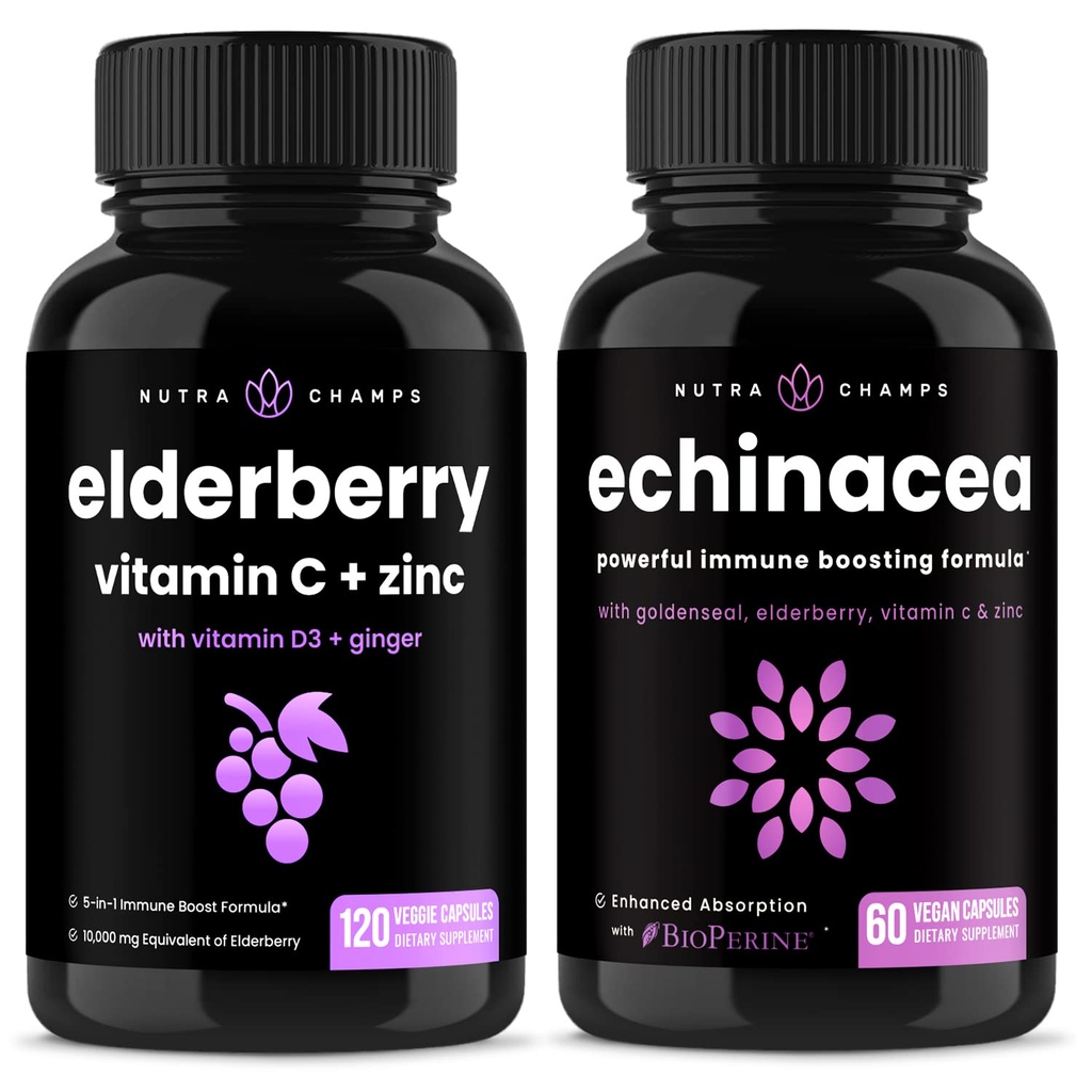 NutraChamps Elderberry와 Echinacea 번들