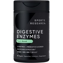 스포츠 연구 Probiotics & Ginger와 소화 효소 - Dairy, Protein, Sugar & Carbs에 근거를 둔 식물 - 비 GMO Verified & Vegan Friendly (90 Veggie 캡슐)