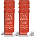 Viter Energy Caffeine Mints (120 조각) - 40mg Caffeine, Sugar Free, Vegan, B Vitamins Complex, 에너지 보충 카페인 알약 (시나몬, 6 팩)