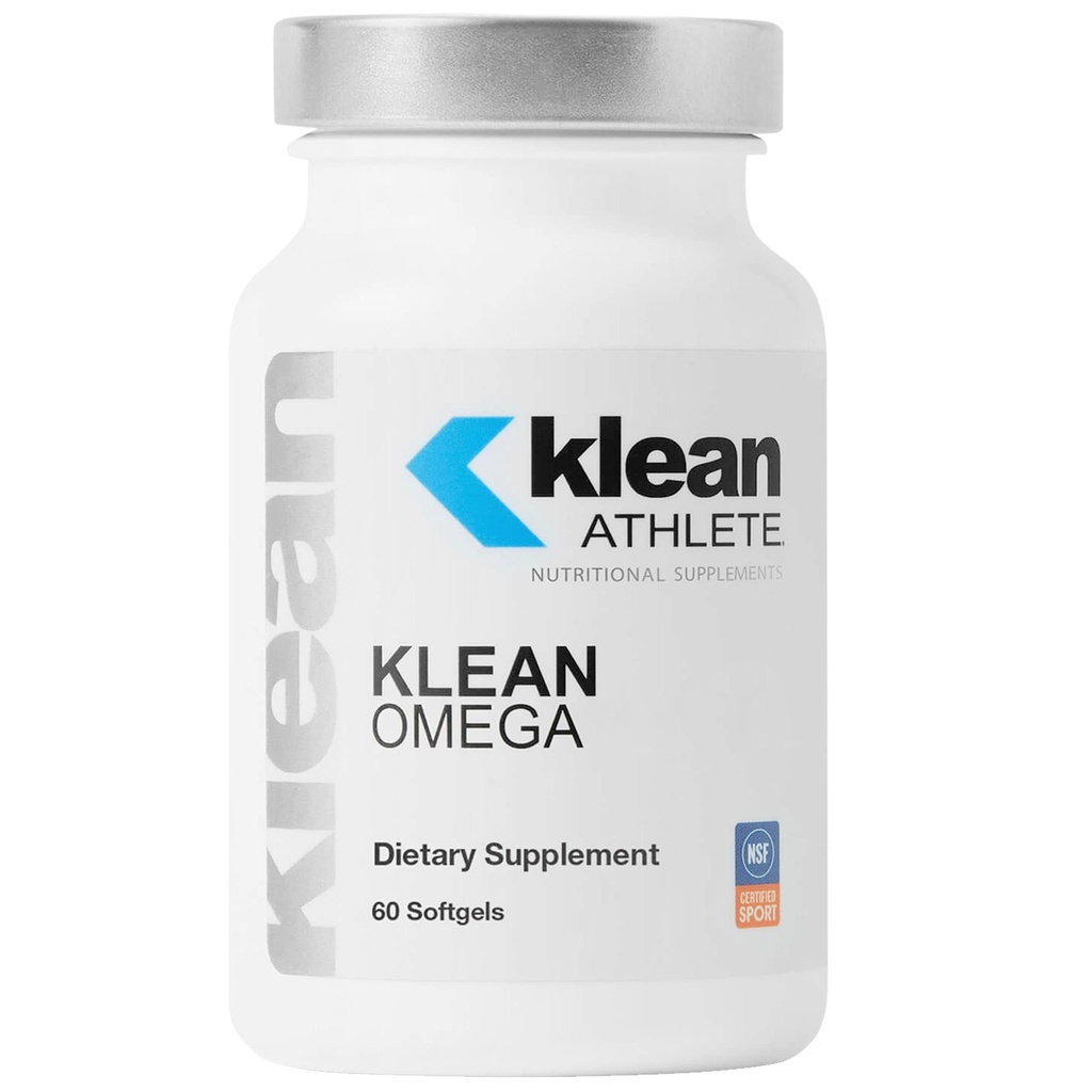 Klean Athlete Klean Omega | 심혈관, 신경 및 관절 건강 지원을위한 Triglyceride 형태의 순수한 생선 기름 | 스포츠 인증 NSF | 60 Softgels