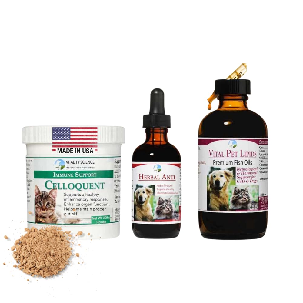 Vitality Science Advanced Immune Restoration Supplements for Cats | Intense Regeneration Protocol | 통증 완화 지원 (소형)