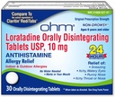 Ohm Loratadine 10 mg 알레르기 약 - 비 Drowsy 모든 일 알레르기 완화, 24 시간 Antihistamine, 구두로 정제, 효과적인 구호, 6 세 이상 - 30 개