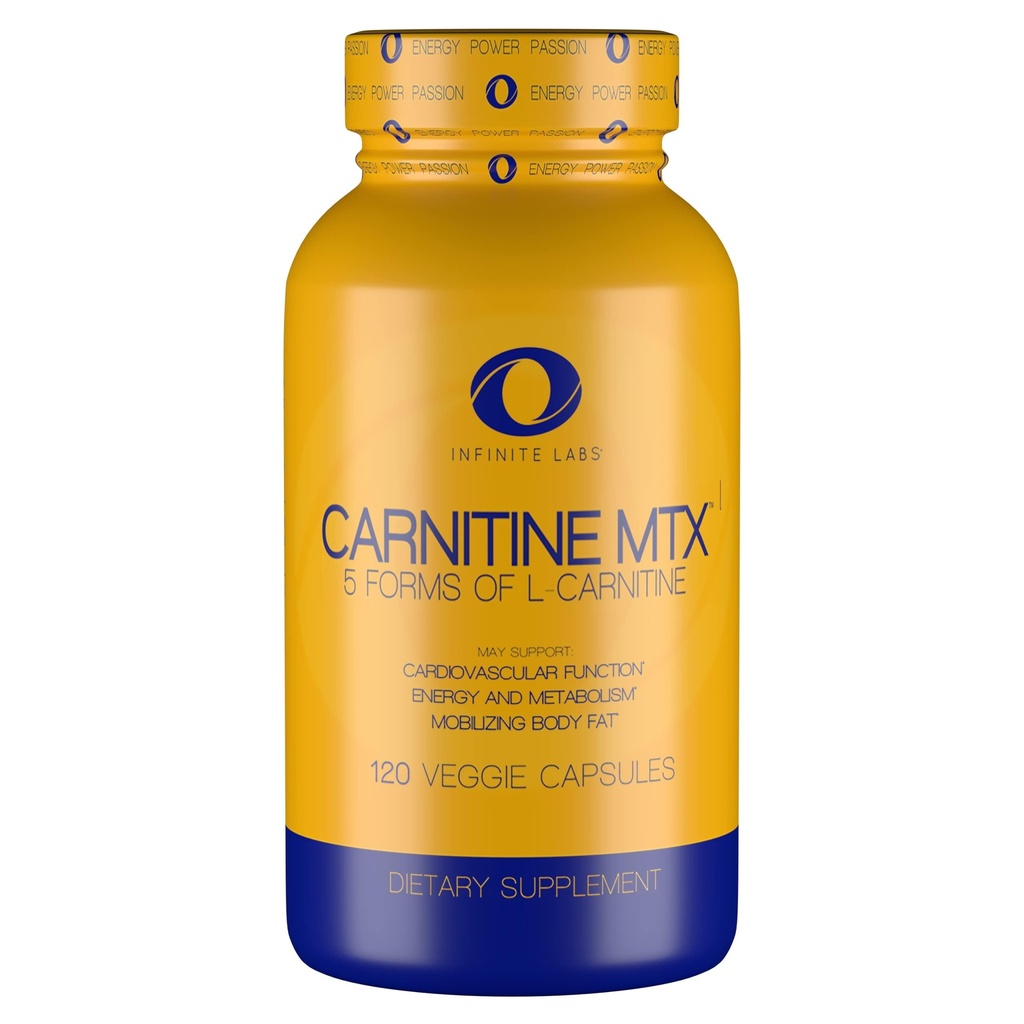무한 실험실 L 카르니틴 1000mg MTX - 카르니틴 Fumarate, L 카르니틴 L-Tartrate, 아세틸 L 카르니틴, L 카르니틴 HCL, L 카르니틴 기초 120 Veggie 캡슐의 아미노산 혼합.