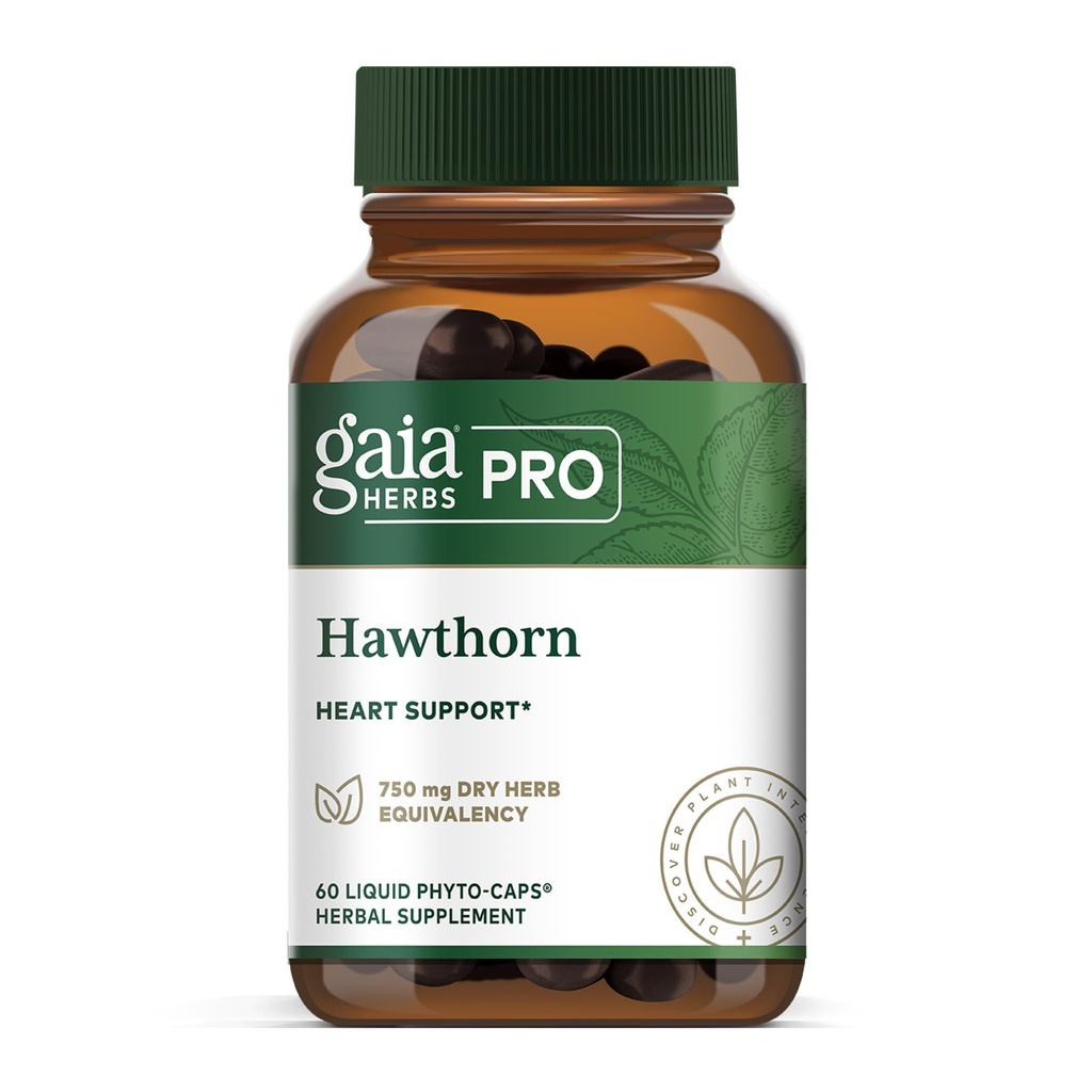 GAIA HERBS PRO Hawthorn - 심장 혈관 건강 지원 보충교재 * - 유기 Hawthorn Berry를 가진 순환 지원 보충교재* - 60의 액체 Phyto 캡슐 (60의 서빙)