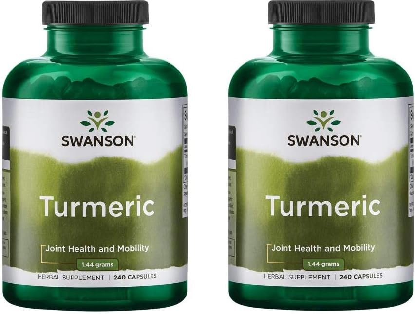 Swanson 우수한 상표 심황 전체적인 뿌리 분말 720 mg, 240의 캡슐 2 조사,