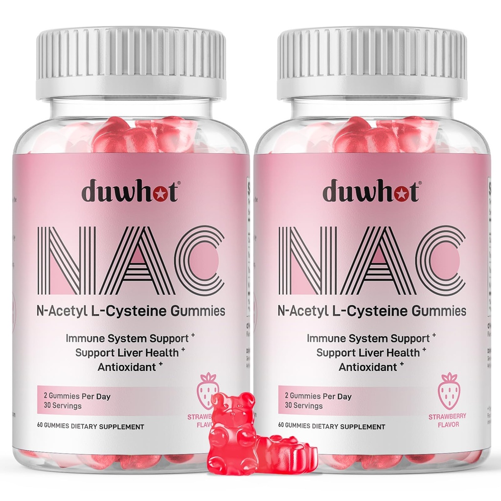 NAC Gummies 600mg의 N Acetyl Cysteine 보충교재 NAC Chewable 산화 방지제 & 면역 지원, Lung & 간 건강, 자연적인 딸기 풍미, 120ct를 위해
