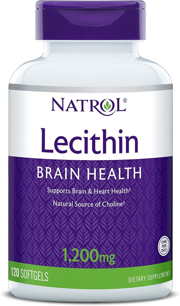 Natrol SOYA Lecithin 무기물 보충교재, 1,200 mg, 120 조사