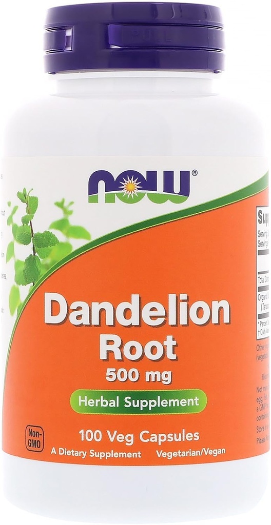 지금 Dandelion 뿌리 500mg의 100개의 캡슐 ( 3)의 포장