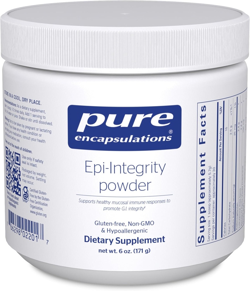 Pure Encapsulations Epi-Integrity Powder | G.I. Integrity를 홍보하기 위한 건강한 Mucosal Immune 응답 지원 | 6개 온스