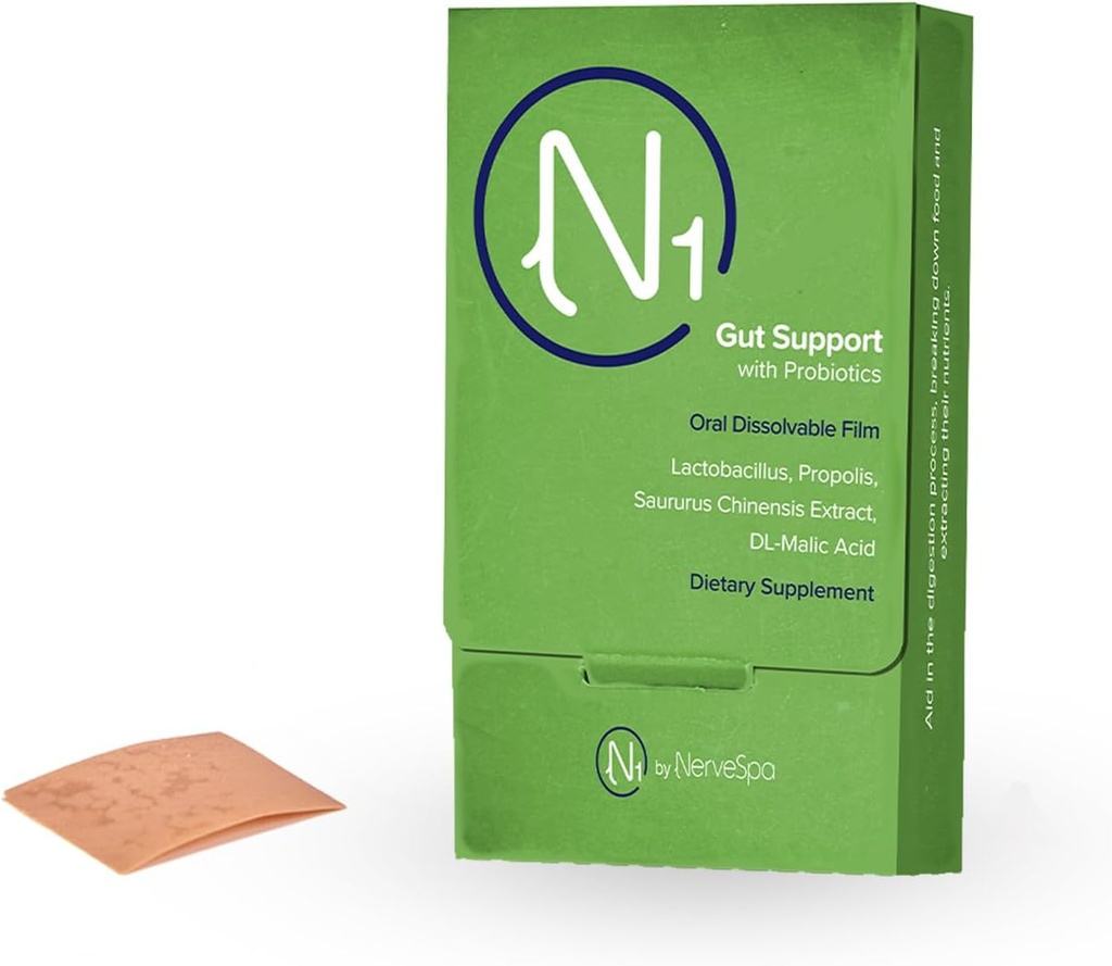 M PAIN 관리 TECHNOLOGIES는 NerveSpa에 의해 Probiotics 구두 Dissolvable 영화 N1를 가진 Gut 지원 – 소화, 기초 프로바이오틱스를 개량하고, 영양 흡수, 10 영화/상자를 개량합니다